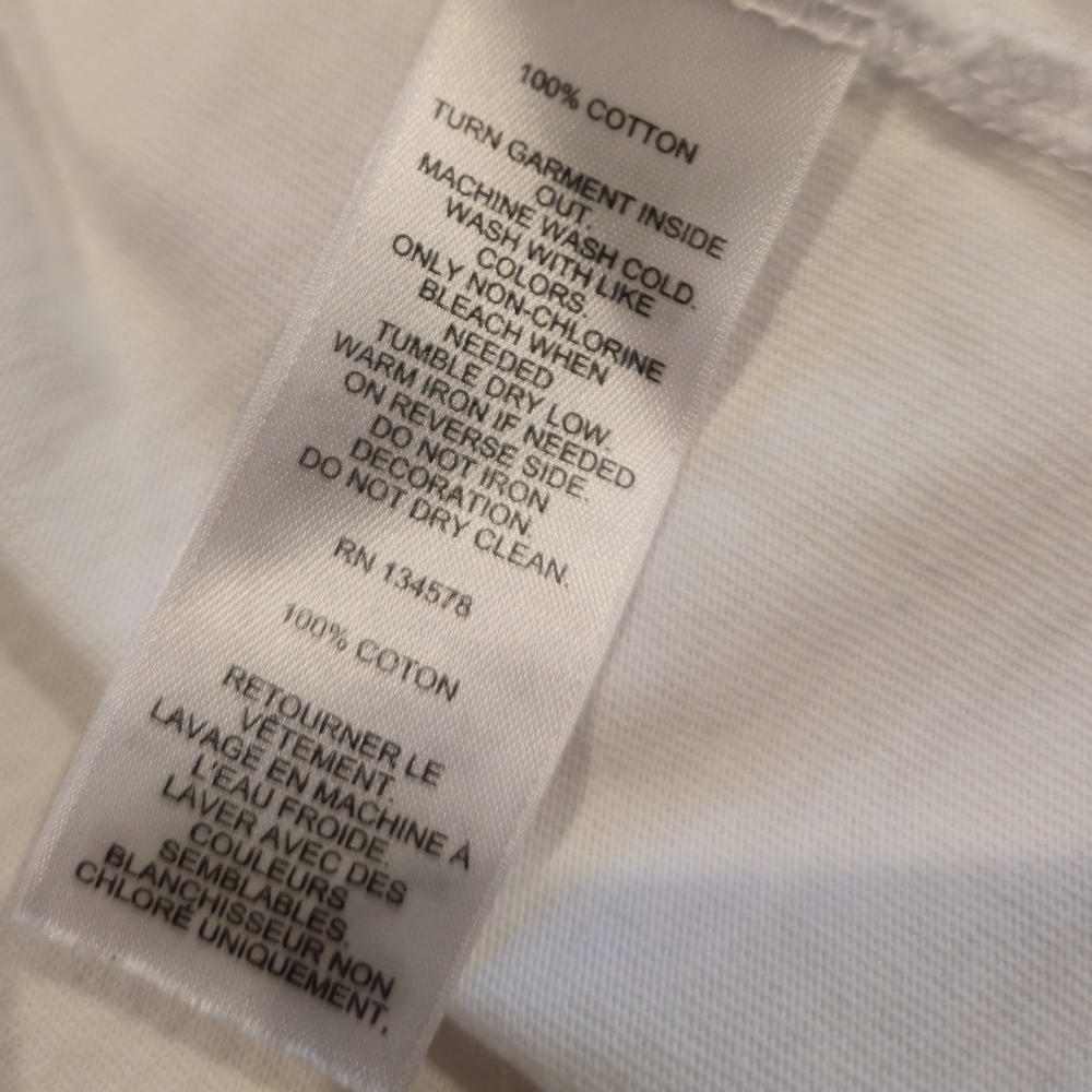 Vineyard Vines Women's White Long Sleeve Tee Shirt 100% Cotton - Picture 7 of 7